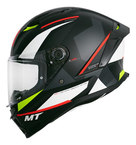 Capacete Masculino Mt Stinger 2 Chest C0 Esportivo Moto