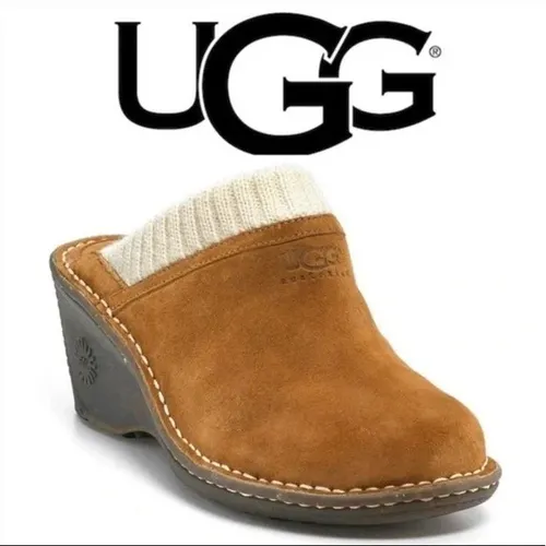 Zuecos Ugg Australia Gael Heels Cuero Talla 39