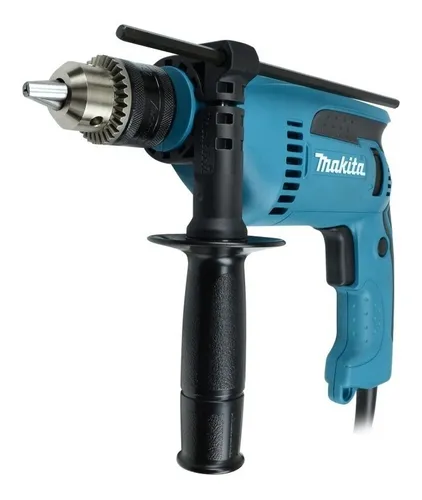 Taladro percutor atornillador eléctrico de 13mm Makita HP1640 760W + accesorio con caja de cartón 220V