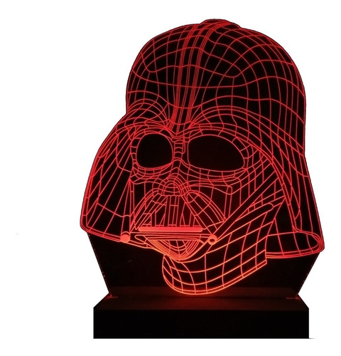 Lámpara Acrílico Led Star Wars Darth Vader 220v Regalo