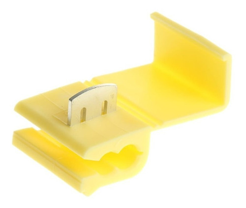 100 X Conector Derivação Emenda Cabos Fios Amarelo 2,5 A 6mm