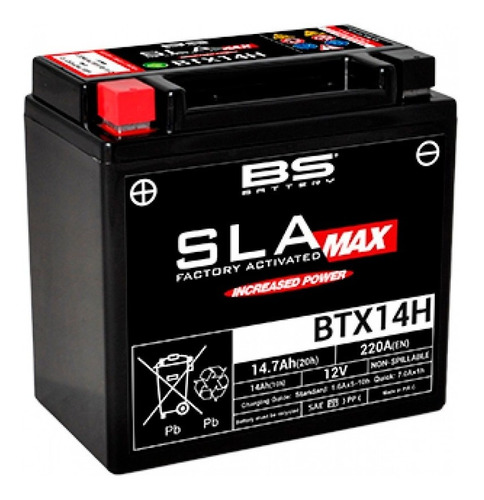 Batería Btx14h Max Bmw C 650 Gt 600 Sport Battery Ryd