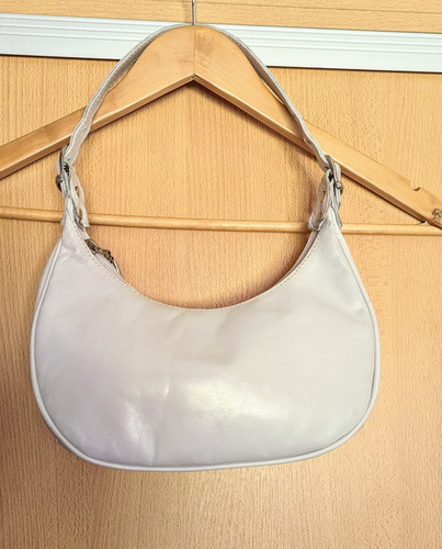 Cartera Blanca 100 % Cuero  