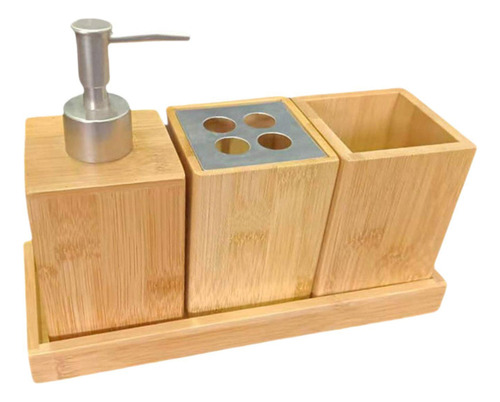 Juego De 4 Accesorios De Baño, Dispensador De Loción,