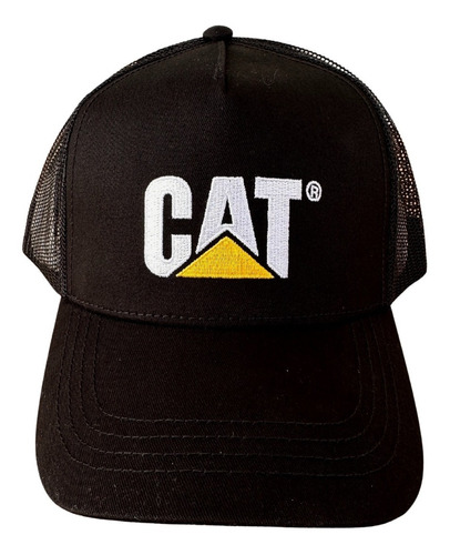 Gorra Cat Original Trucker Cachucha Caterpillar Verde Bordad