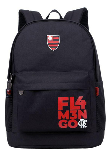 Mochila Juvenil Esportiva Flamengo - Xeryus Cor Preta