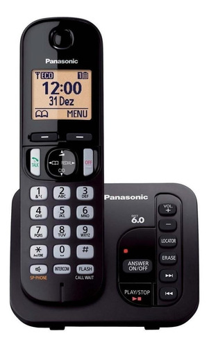 Imagen 1 de 2 de Teléfono inalámbrico Panasonic KX-TGC220 negro