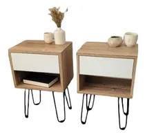 Comprar Mesitas De Luz Con Cajón Modernas. Melamina. Mesas De Luz