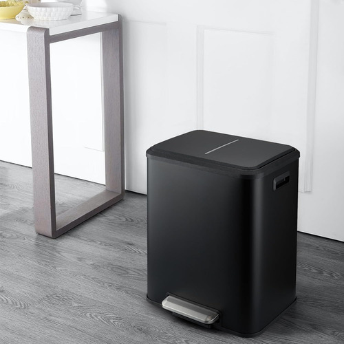 Bote De Basura Doble Para Cocina, Bote De Basura Con Cubo De
