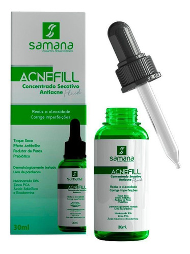 Acnefill Fluído Concentrado Secativo Antiacne 30ml