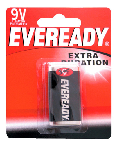 Blister 1 Pieza Pila Zinc Carbón 9v Batería Eveready