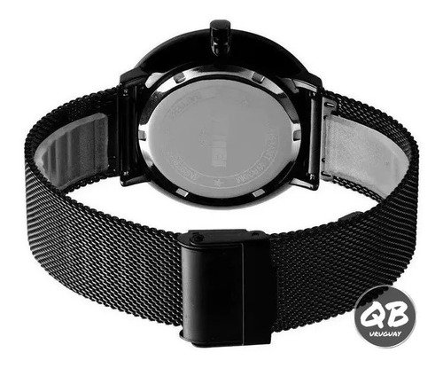 Imagen 5 de 7 de Reloj Negro Crrju Todo Azul Oferta Resistente Agua