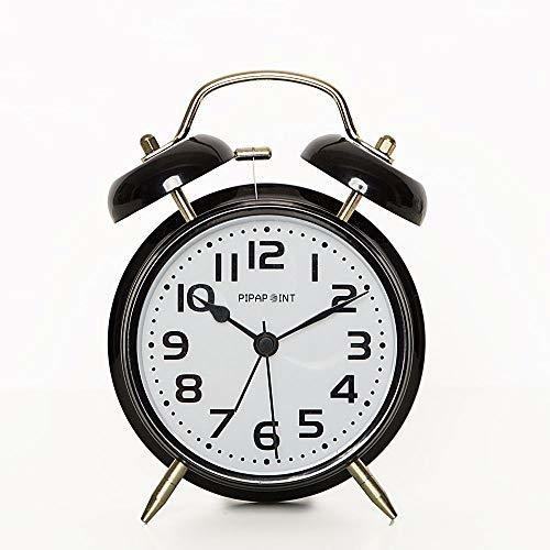 Pipapoint - Reloj Despertador Con Doble Campana De 4 Pulgada