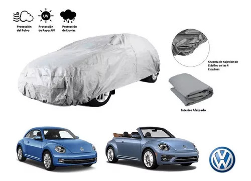 Lona Gruesa Felpa Impermeable Cubre Auto Vw Beetle 2015