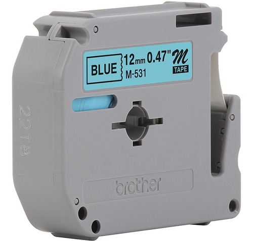 Fitas Compatível Etiquetador Brother Pt-70 Pt-80 Pt-90 Cor Azul