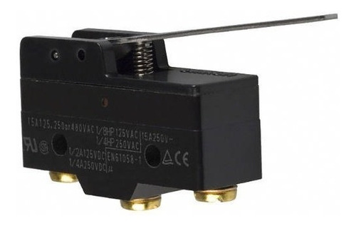 Chave Fim De Curso Micro Switch Z-15gw-b 15a 250v Alavanca