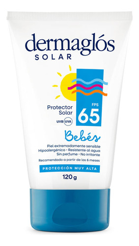 Protector Solar Dermaglós Bebés Fps 65 X 120 G