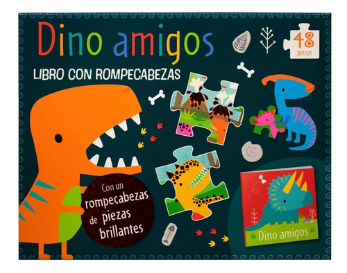 Dino Amigos. Libro Con Rompecabezas De 48 Piezas