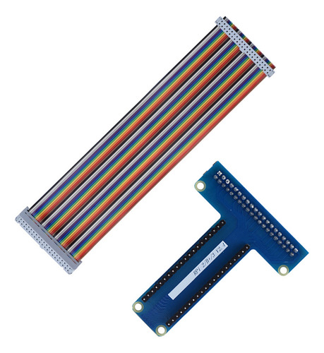 Cable Plano Plano Plano De 40 Pines Con Placa Gpio De Extens