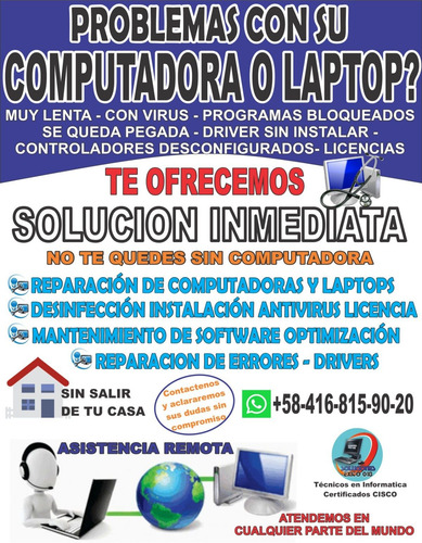 Imagen 4 de 6 de Servicio Técnico Reparación De Computadoras Laptops Pc