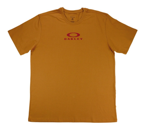 Camiseta Oakley Masculina Bark New Original Gold Nova Cor