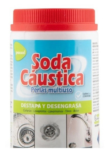 Imagen 1 de 1 de Soda Caustica 500 Gr Passol Ferrecat