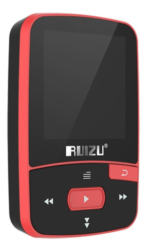 Reproductor Mp3 Bluetooth Mp4 Ruizu X50 de 8 GB y listo para teléfono, color rojo