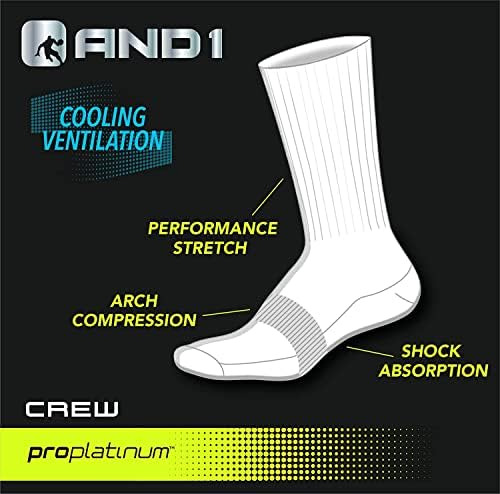 And1 Calcetines De Compresión Para Hombre Con Arco Atlético