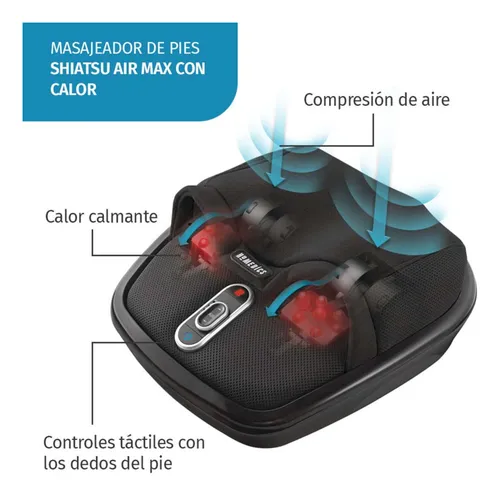  HoMedics Masajeador de pies Shiatsu de lujo con calor