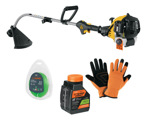 Kit Desbrozadora A Gasolina 25cc Mango D , 17 Corte, Curva