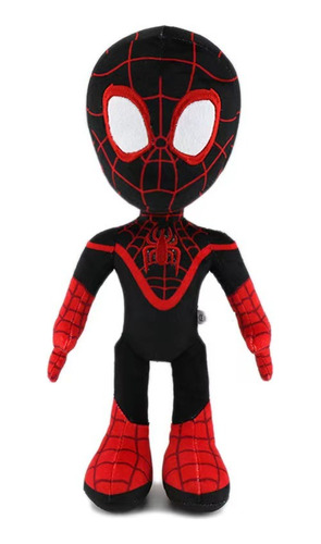 Vengador Marvel Peluche Superhéroe Spider - Man Negro 30 Cm