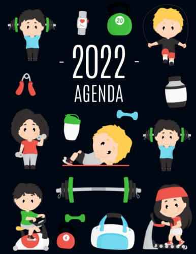 Fitness Agenda 2022: Planificador Semanal | 52 Semanas Enero