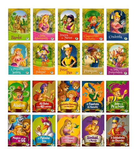 Kit Livro Infantil Clássicos De Ouro + Clássicos De Sempre