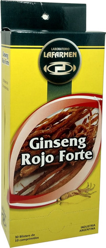 Ginseng Rojo Forte X 300 Comp - Lafarmen