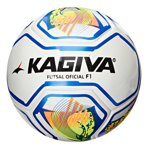 Bola De Futsal Oficial Brasil F1 Sub 7 Kagiva Cor Azul