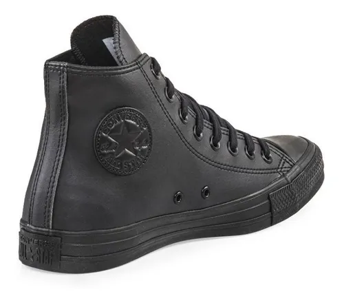 Converse All Star Full Negro Cuero Sintetico