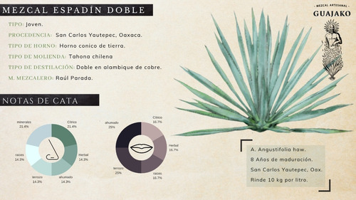 Imagen 2 de 3 de Mezcal Artesanal Mexicano Doble Destilación De Oaxaca