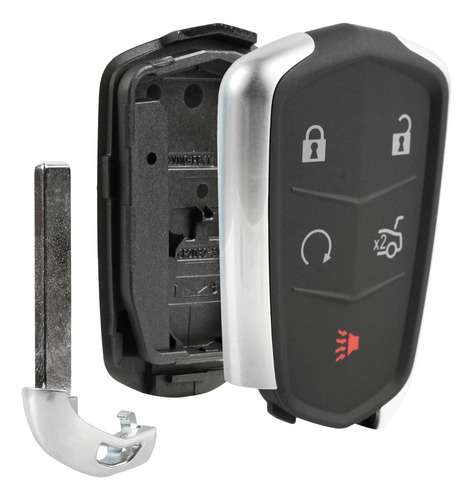 Key Fob Keyless Entry Smart Remote Shell Case &amp; Pad...