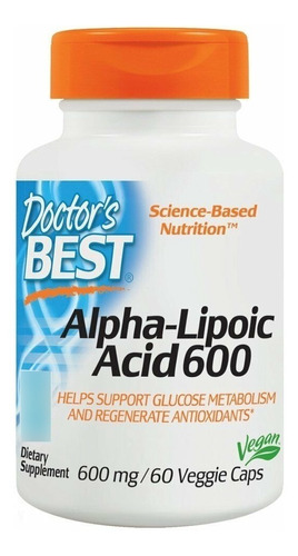 Ácido Alfa Lipoico 600mg Diabetes Antioxidante Importado