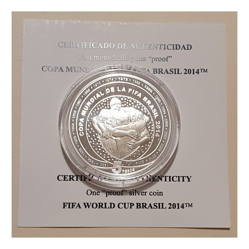 Moneda De Colección De La Copa Mundial Fifa Brasil 2014