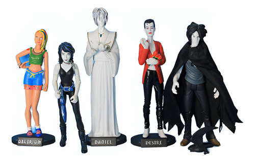 Lote 5 Figuras Sandman Dc Direct Death Delirium Daniel (Usado)