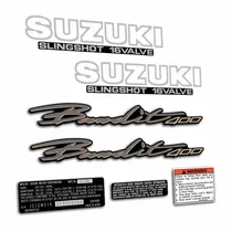 Comprar Calcos Suzuki Bandit Gsf 400 Moto Roja. Tanque,cachas,chasis