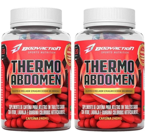 Kit 2x Thermo Abdomen - 120 Tabletes (240 Total) Body Action