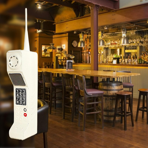 Modelo De Teléfono Móvil Retro Vintage Hierro Decoración