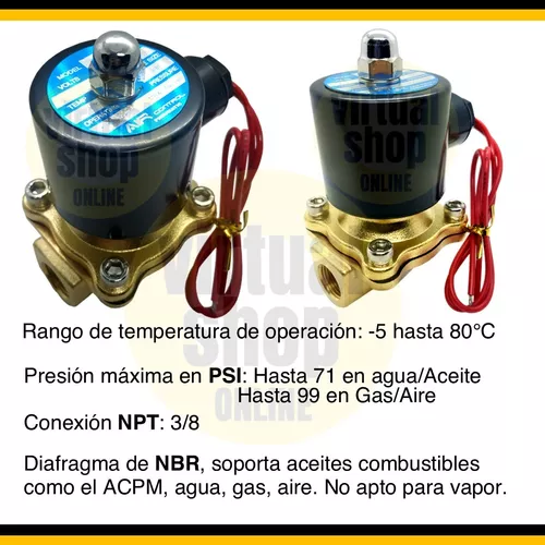 Válvula Solenoide 3/8 - 220v - Electroválvula