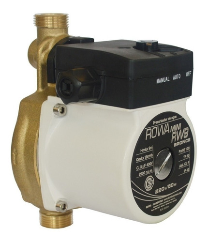 Bomba Presurizadora Rowa Sfl Mini Rw9 Bronce 0.13hp - 220v