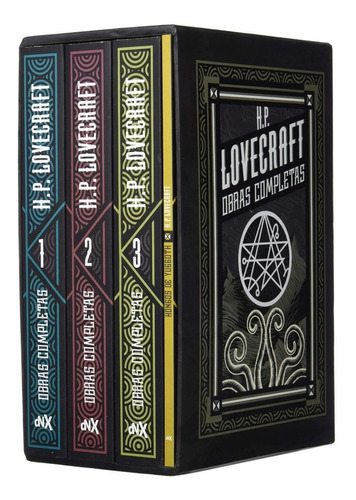 H. P. Lovecraft Obras Completas 4 Tomos Estuche Sellado