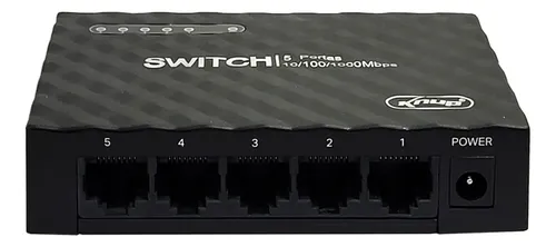 Switch Knup 5 Portas Gigabit RJ45 KP-SW103 | Parcelamento sem juros