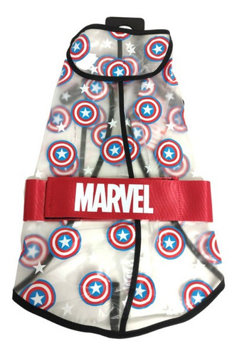 Impermeable Para Perro Ajustable- Avengers - Marvel- Talle S