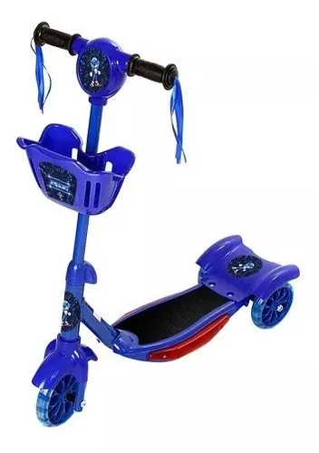 Patinete do Jogo Sonic Infantil Meninos de Duas Rodas Azul - Toys